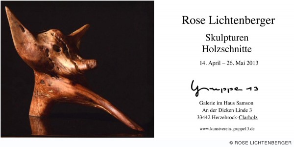 Abbildung: Skulpturen und Holzschnitte – Rose Lichtenberger