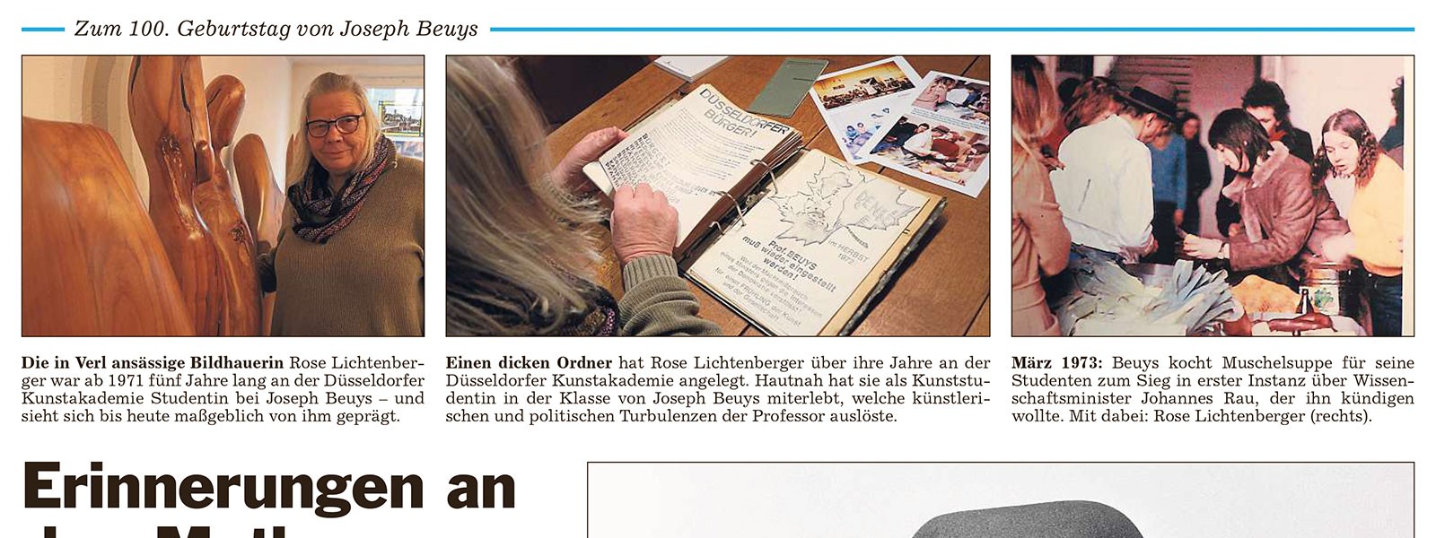 Abbildung: Erinnerungen an den Mythomanen Beuys